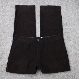BOSS Hugo Boss Pants Mens 32x30 Black Corduroy Flat Front Straight Leg